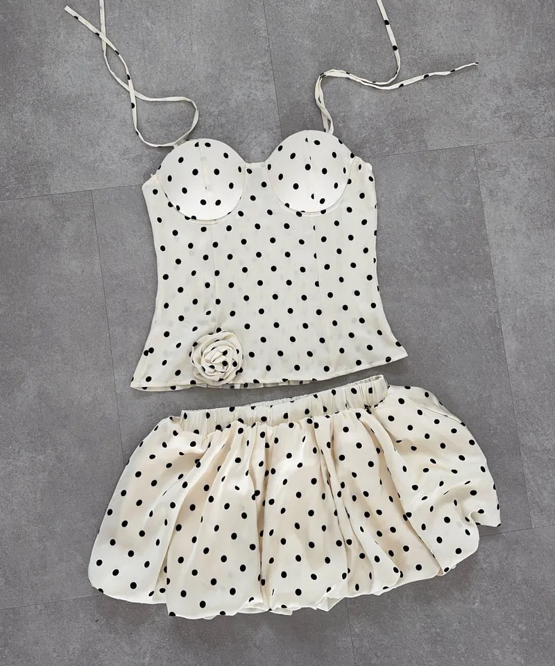 Set Rieka Punkte Beige