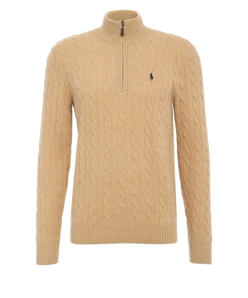 Maglione con logo ricamato