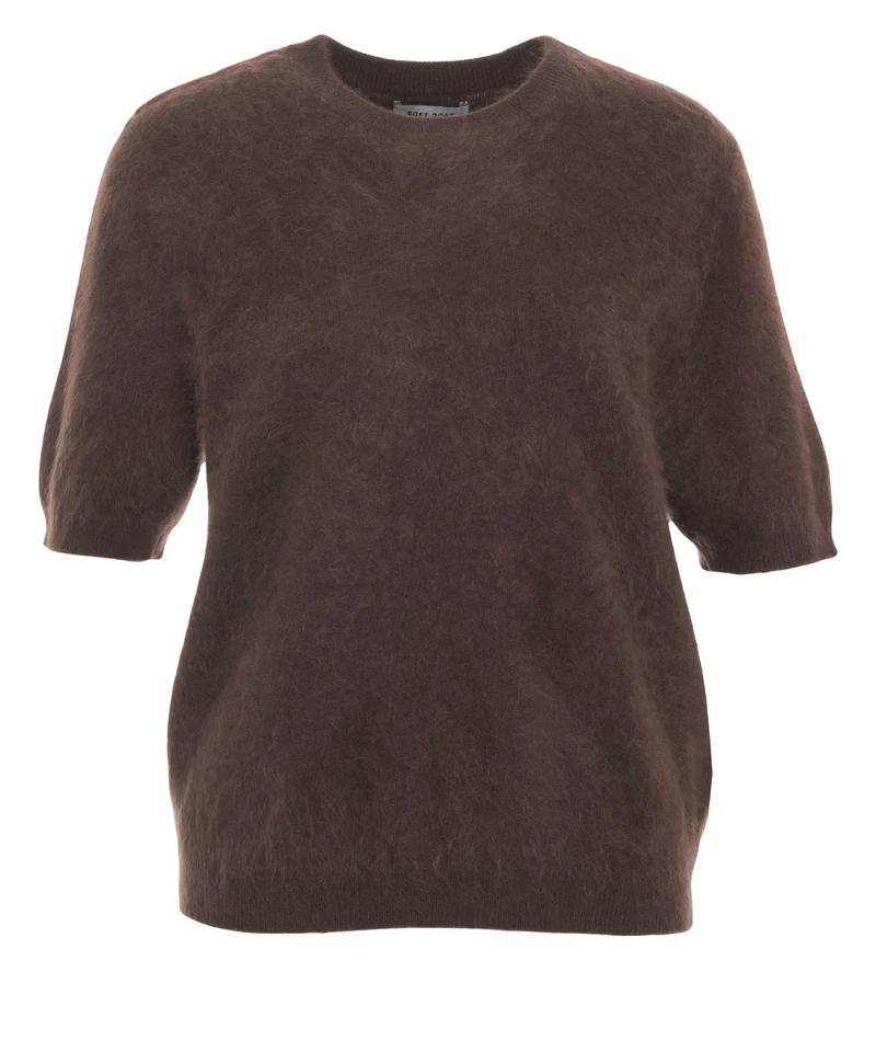 Maglia in cashmere a maniche corte