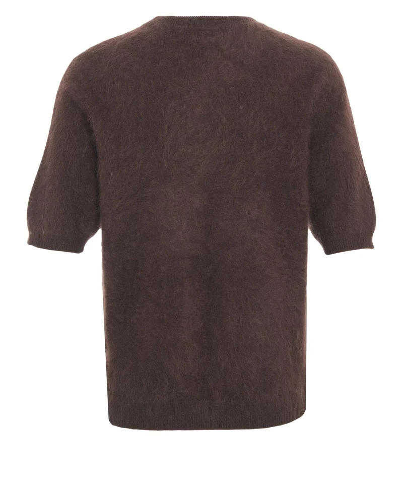 Maglia in cashmere a maniche corte