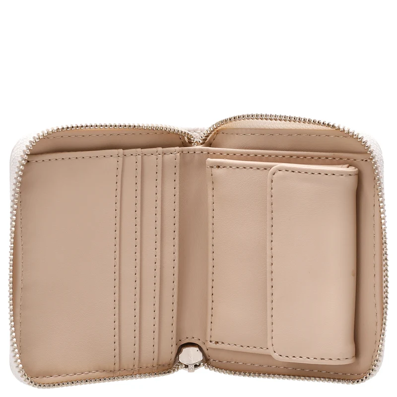 Guess Ella Logo SLG Small Zip - Cartera 4cc 11 cm (stone logo)
