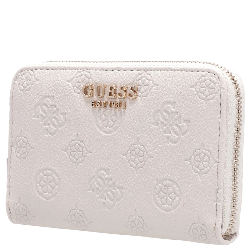 Guess Ella Logo SLG Medium Zip - Cartera 4cc 14 cm (stone logo)