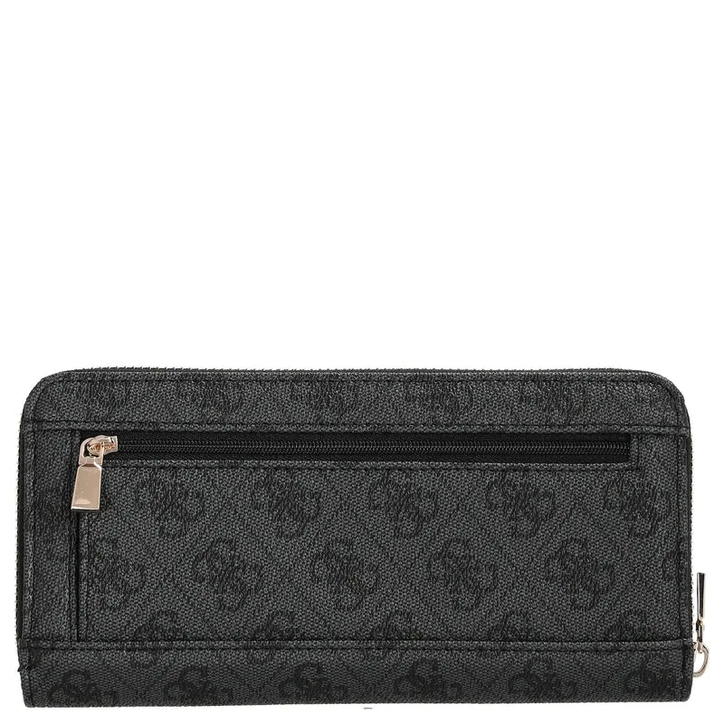 Guess Brenton SLG Large Zip Around - Cartera 12cc 21 cm (coal logo)
