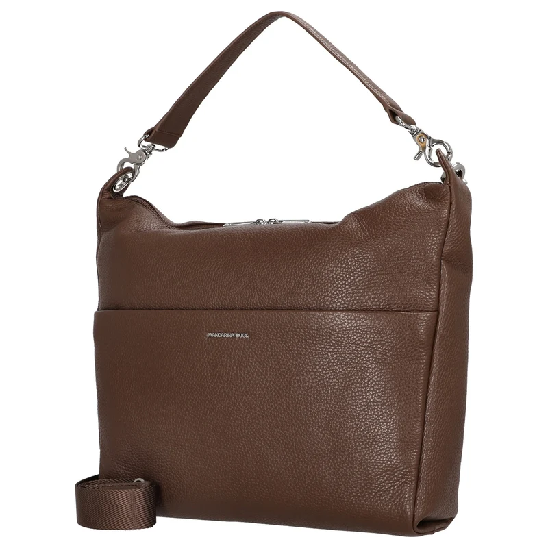 Mandarina Duck Mellow Leather Hobo - Bolso de hombro 33 cm (milk chocolate)