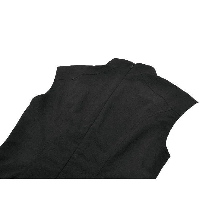 Asymmetrisches Plisseekleid mit Punk-Nieten für Damen