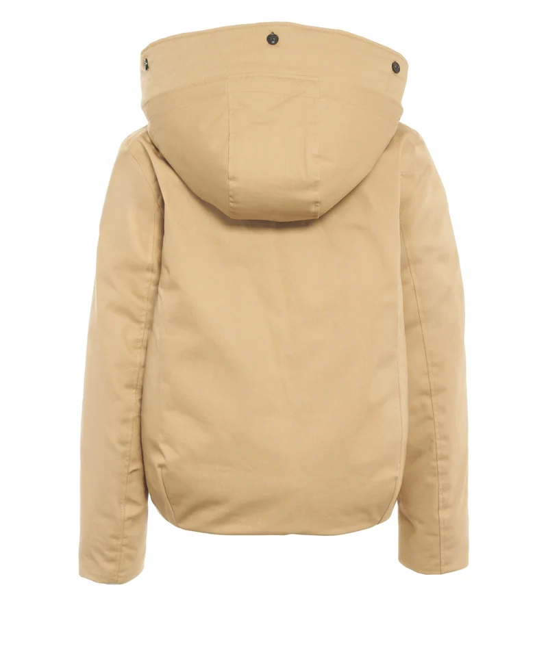 Parka con bordo in pelliccia staccabile