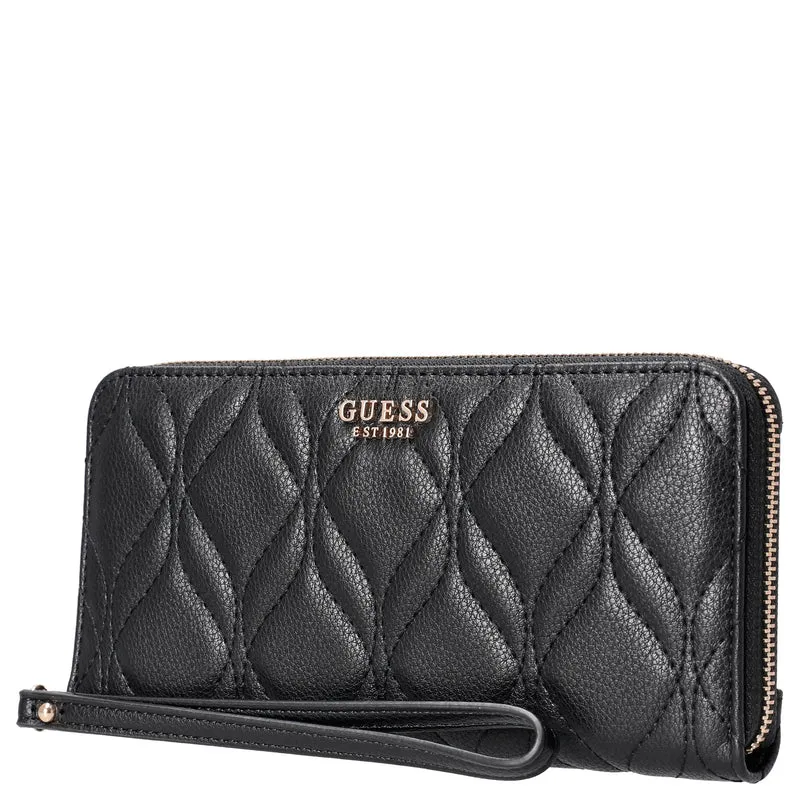 Guess Maxine SLG Large Zip - Cartera 12cc 20.5 cm (black)