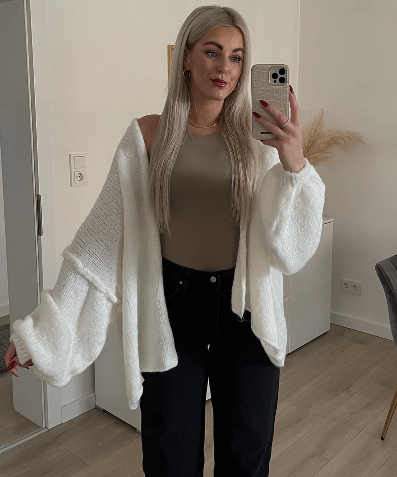 Cardigan Ray Weiß