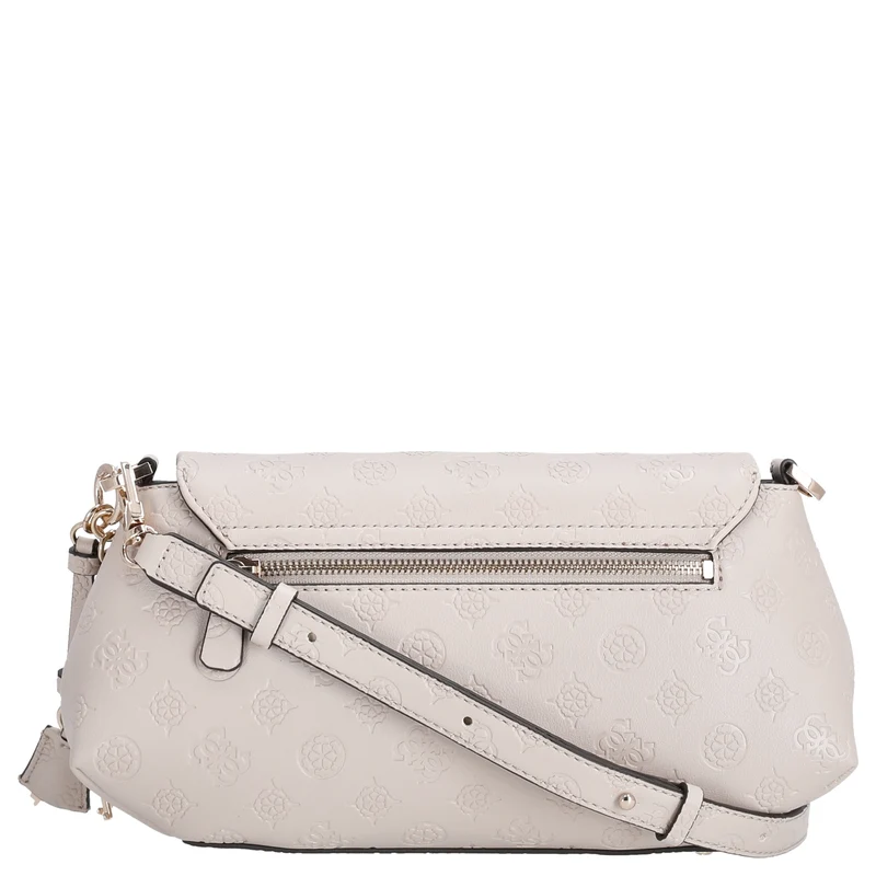 Guess Carmella Crossbody Flap - Bolso bandolera 30 cm (bone logo)
