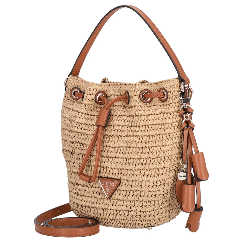 Guess Ofelia Bucket - Bolso saco 22 cm (natural/cognac)