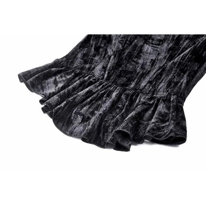 Gothic-Langarmshirt mit Cut-out-Spitze für Damen