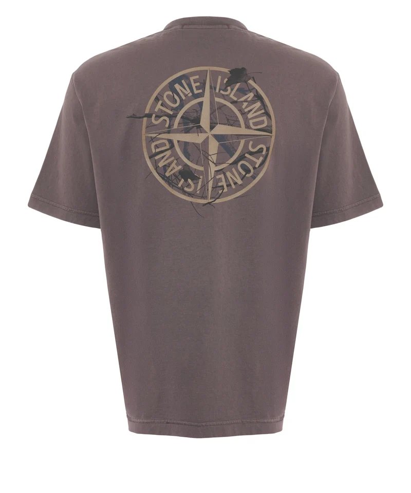 T-shirt con scritta logo