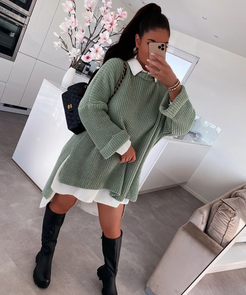 Oversize Pullover Elsa Pistazie