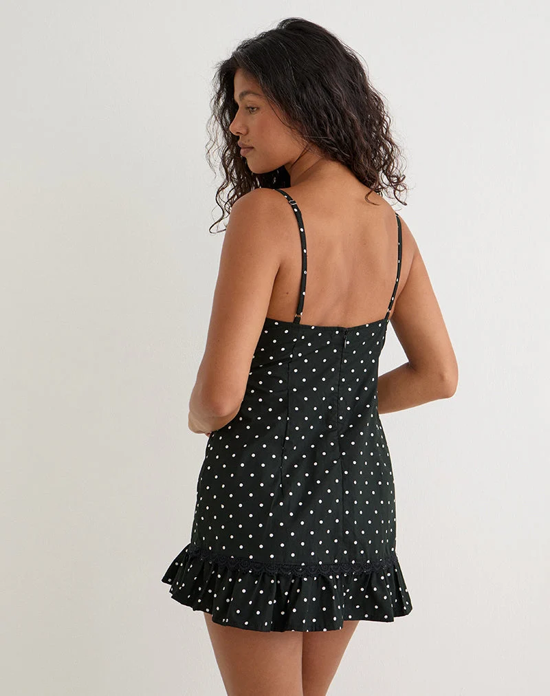Tavita Minikleid in „Basic Polka Black“
