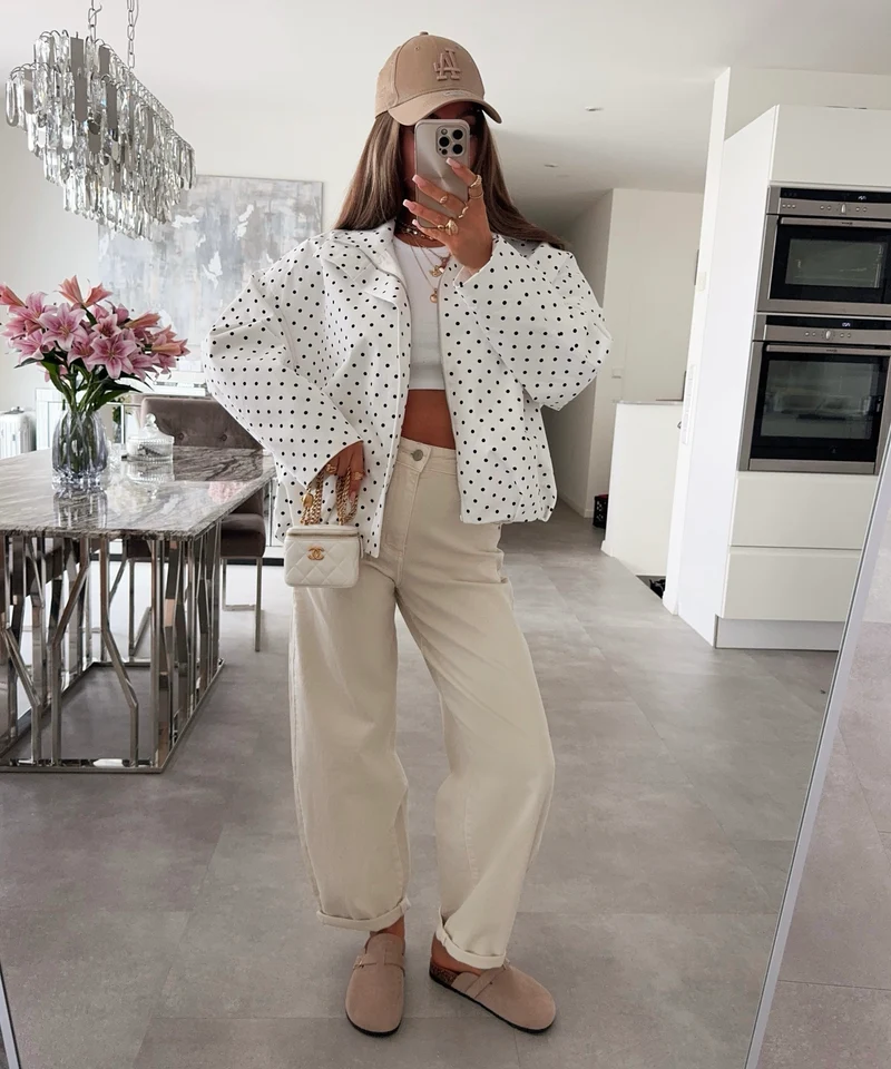 Stretch Balloon Jeans Ronya Creme