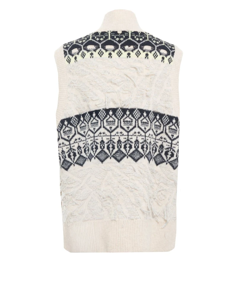 Gilet con applicazione di strass