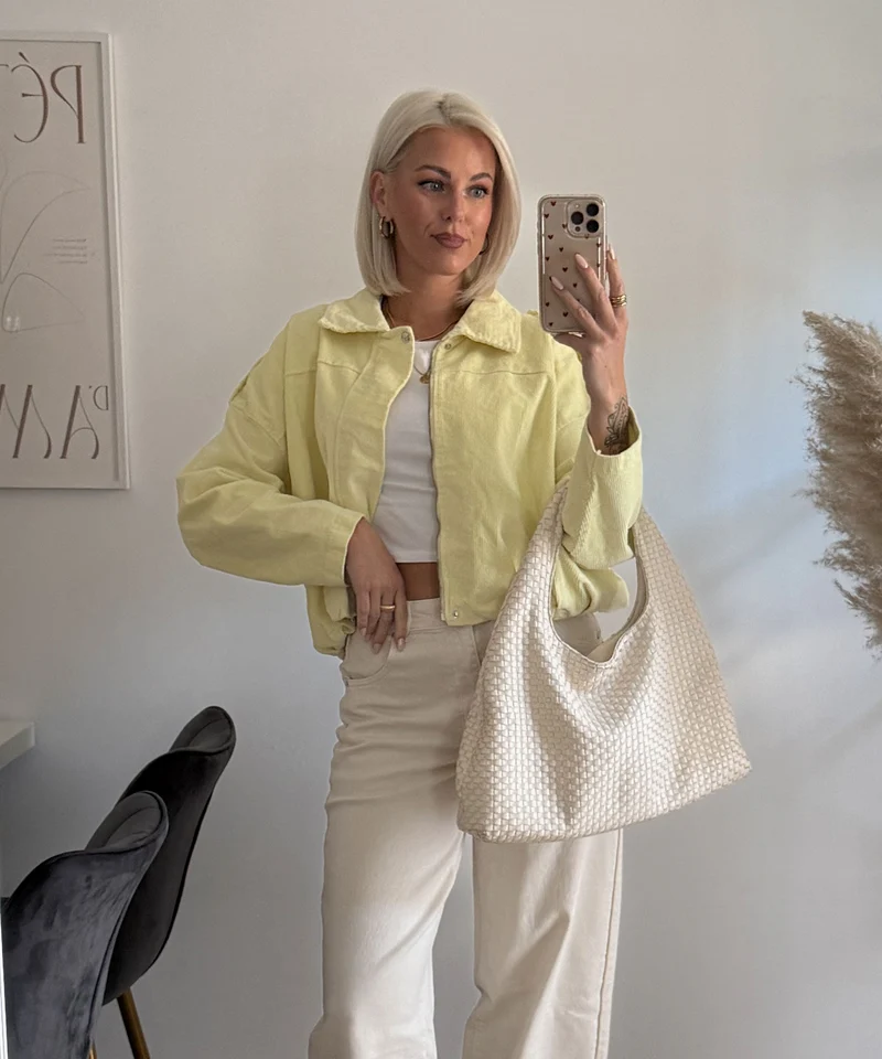 Cord Jacke Amber Gelb