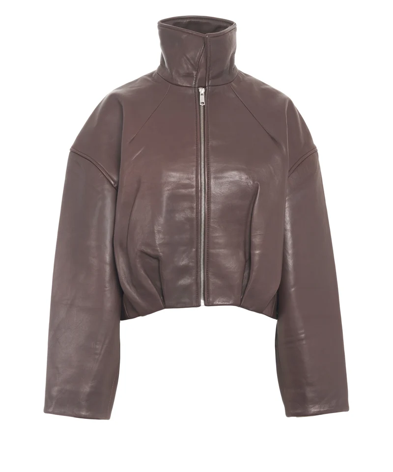 Giacca in pelle 'Merla'