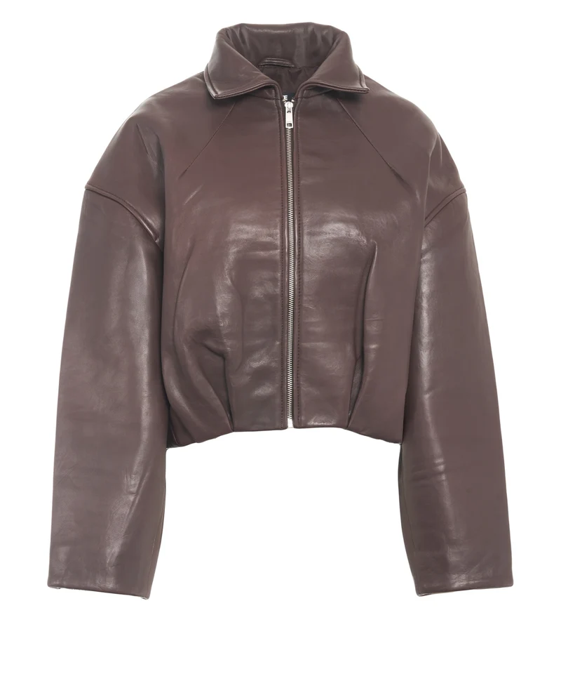 Giacca in pelle 'Merla'