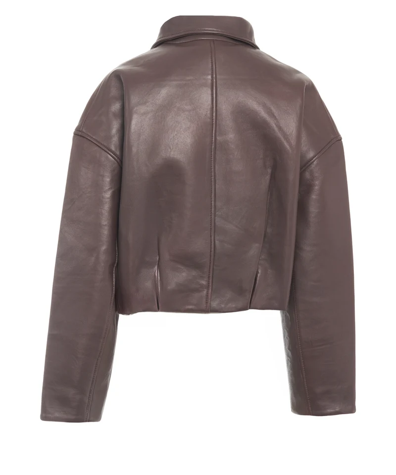Giacca in pelle 'Merla'