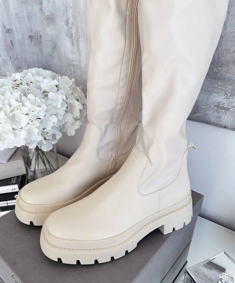 Stiefel Kinley Beige