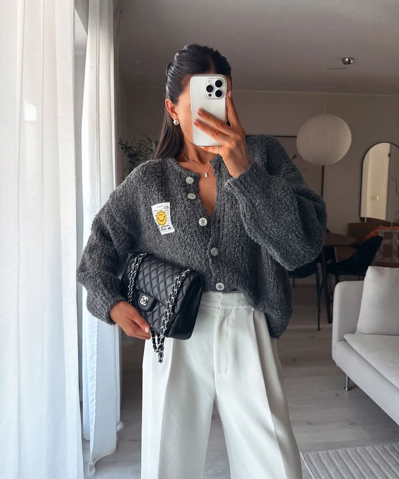 Boucle Cardigan Lalya Grau