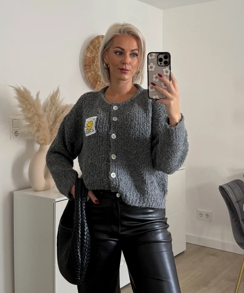 Boucle Cardigan Lalya Grau