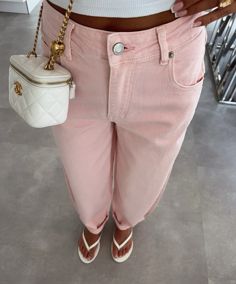 Stretch Balloon Jeans Aleno Rosa