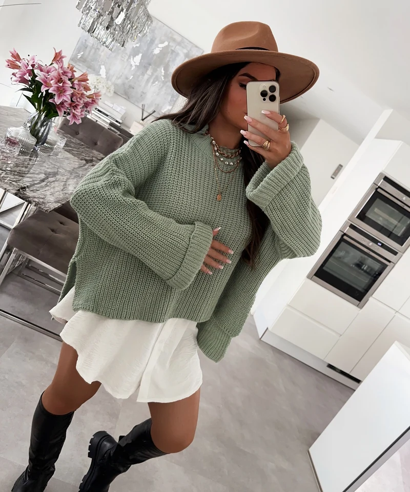 Pullover Elsa Kurz Pistazie
