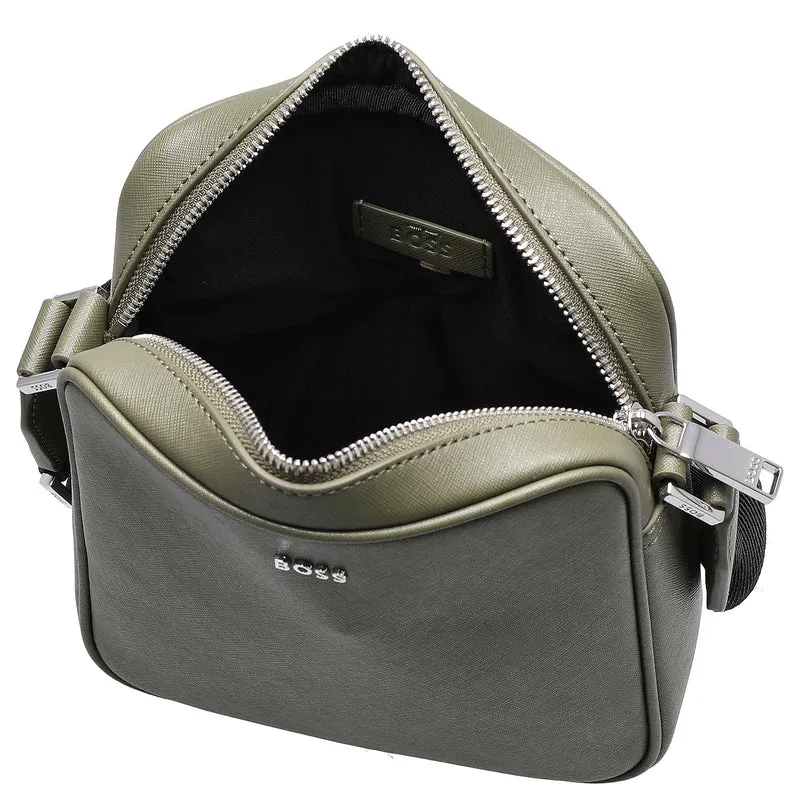 BOSS Men Northon NS Zip - Bolso bandolera 20 cm (open green)