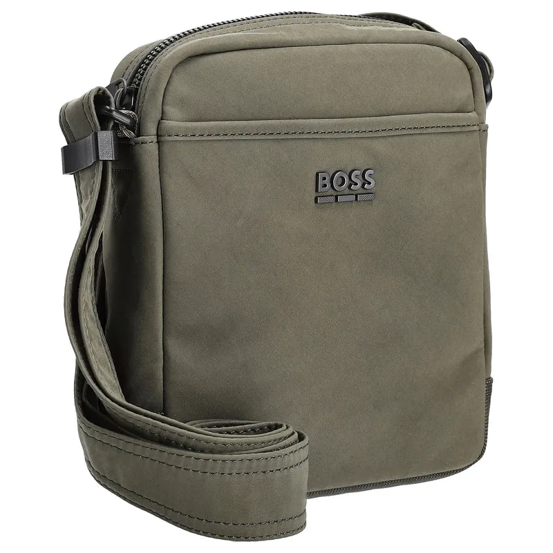 BOSS Men Eryk NS Zip - Bolso bandolera 19 cm (bright green)