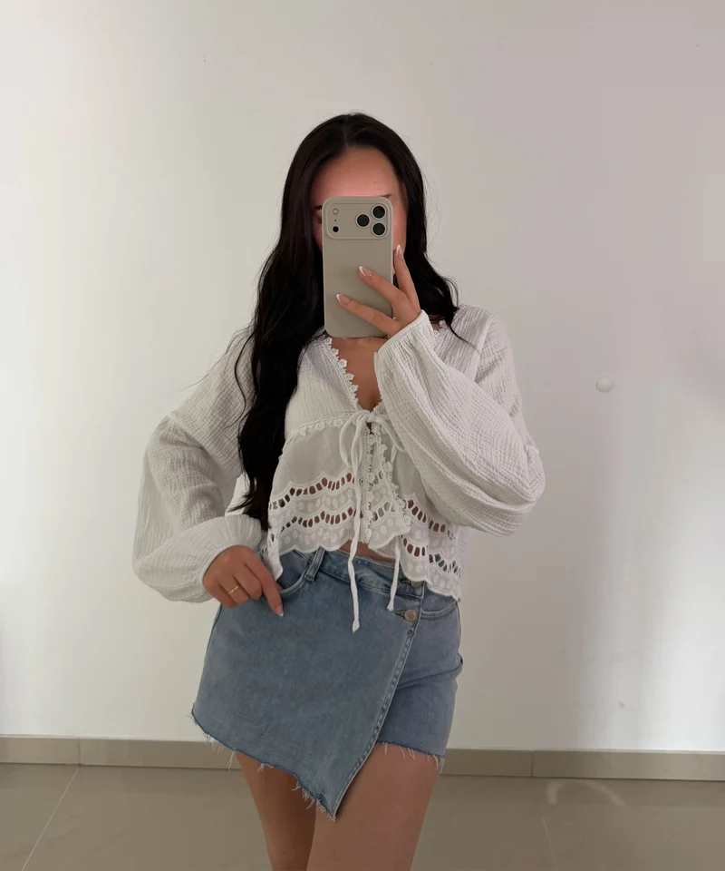 Jeans Hosenrock Calia Blau