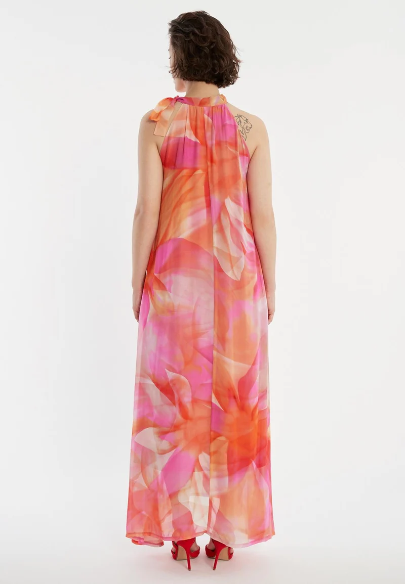 Langes Chiffonkleid Zelia