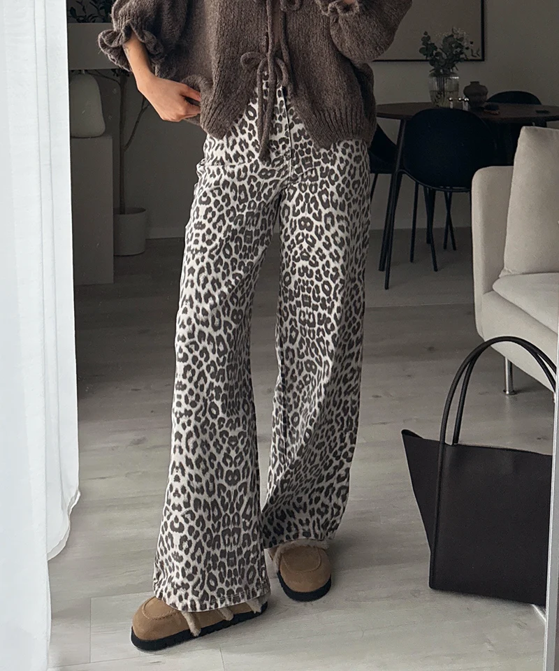 Stretch Wide Leg Jeans Feli Leo