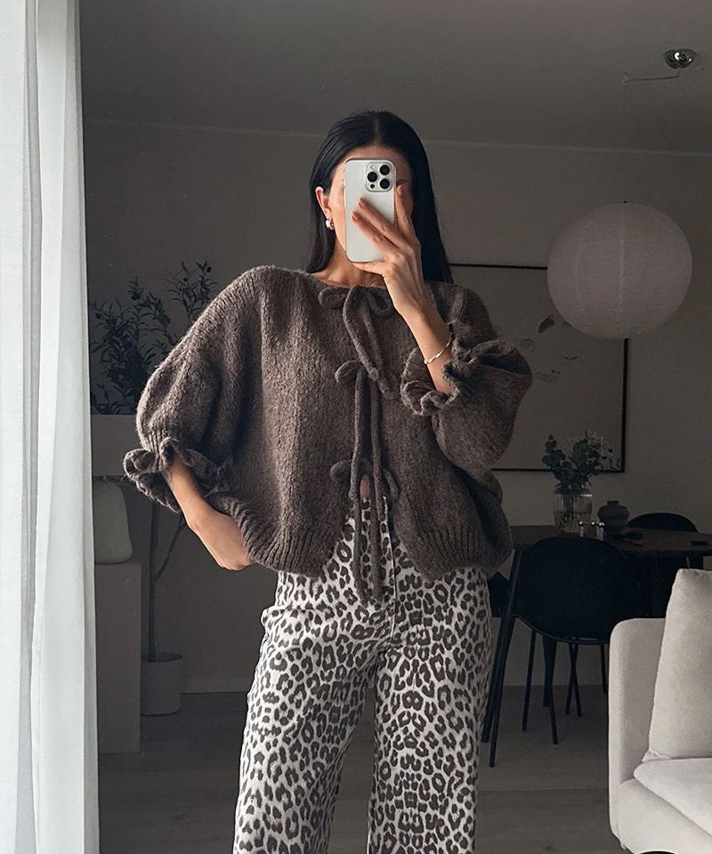 Stretch Wide Leg Jeans Feli Leo
