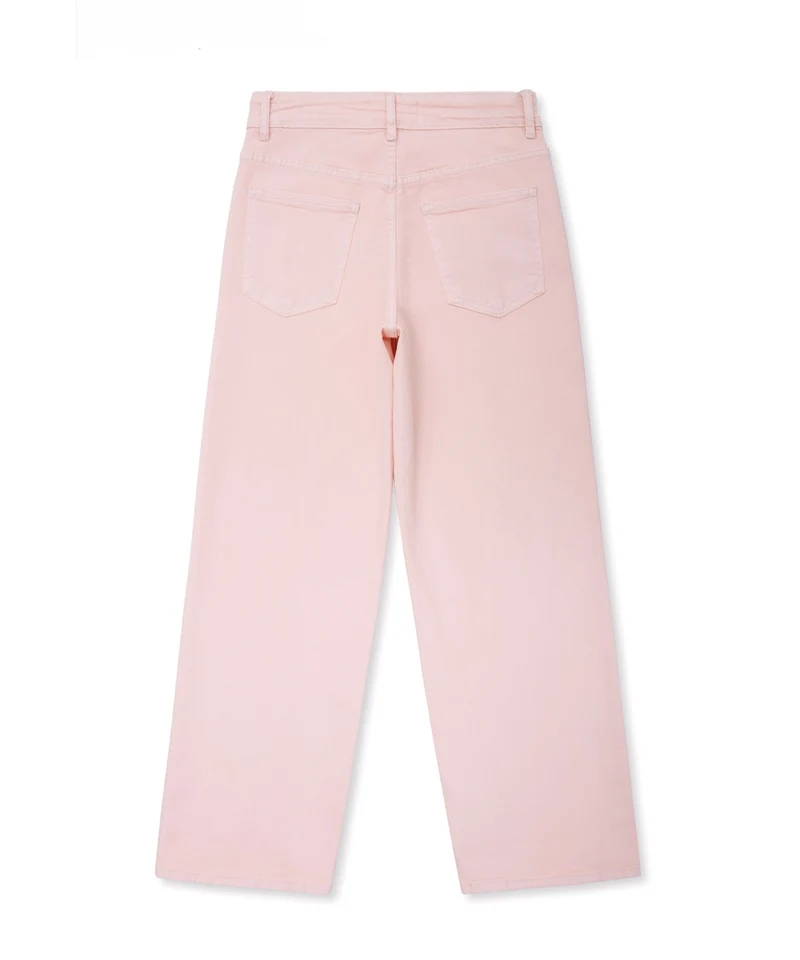 Stretch Straight Leg Jeans Stefo Rosa