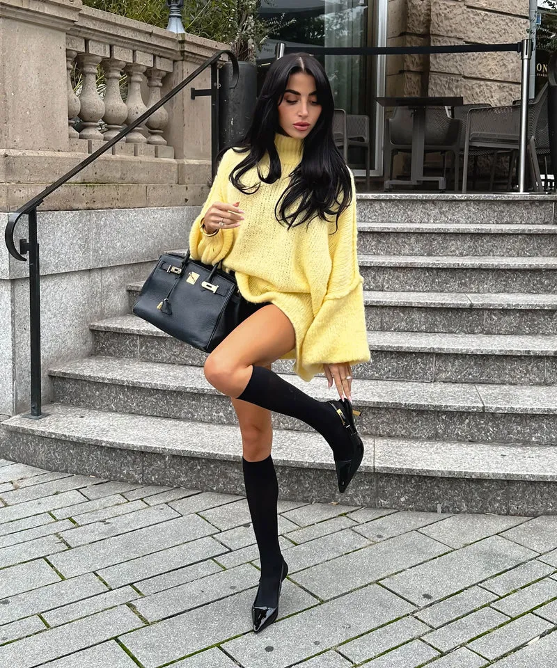 Oversize Pullover Nata Gelb