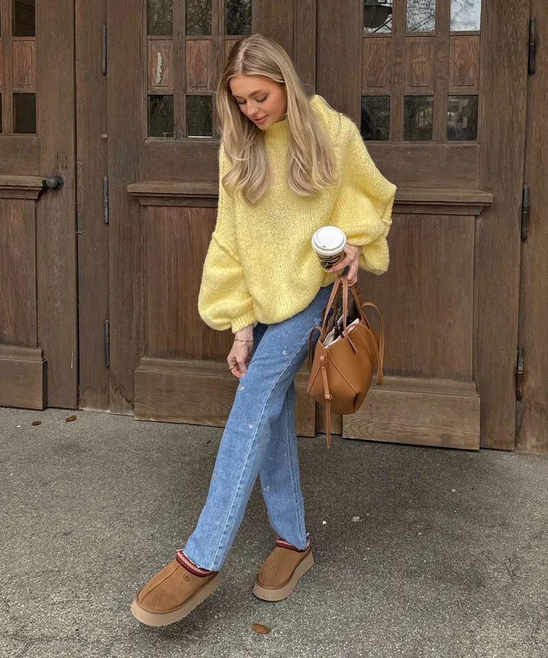 Oversize Pullover Nata Gelb