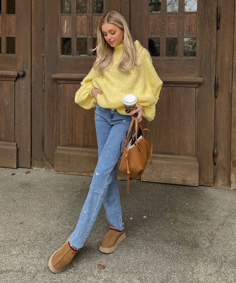 Oversize Pullover Nata Gelb