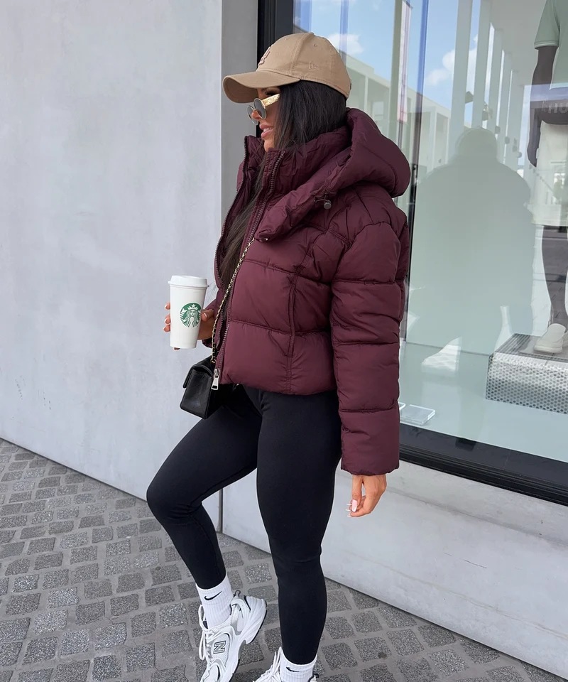 Steppjacke Stella Weinrot