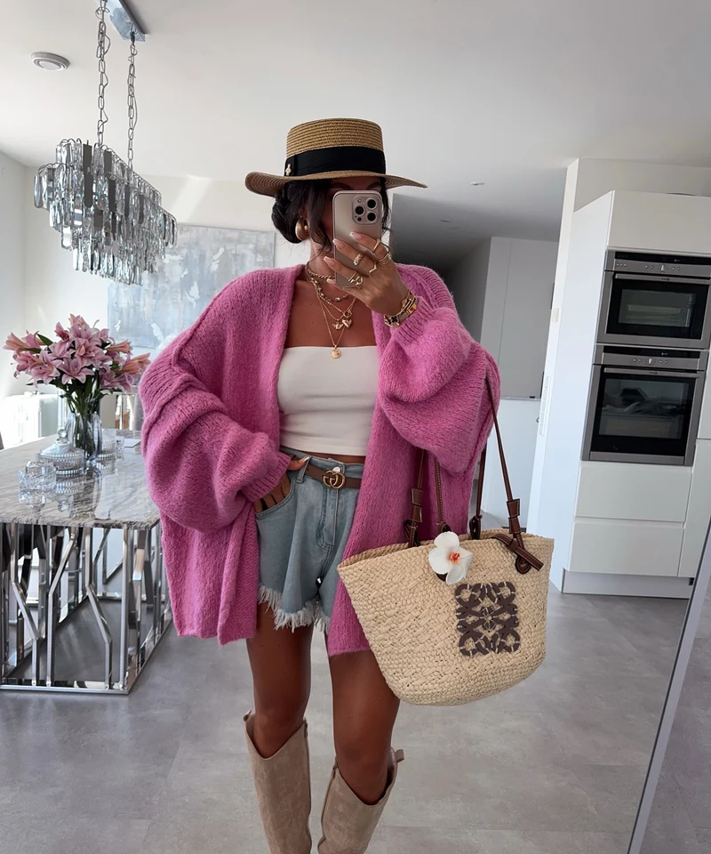 Cardigan Ray Pink
