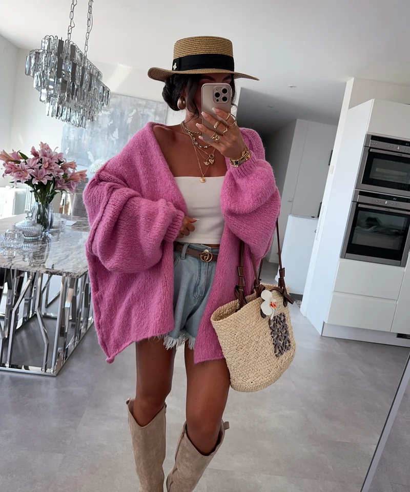 Cardigan Ray Pink