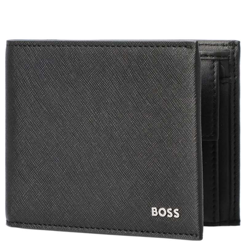 BOSS Men Northon Trifold - Cartera 8cc 11.5 cm (black)