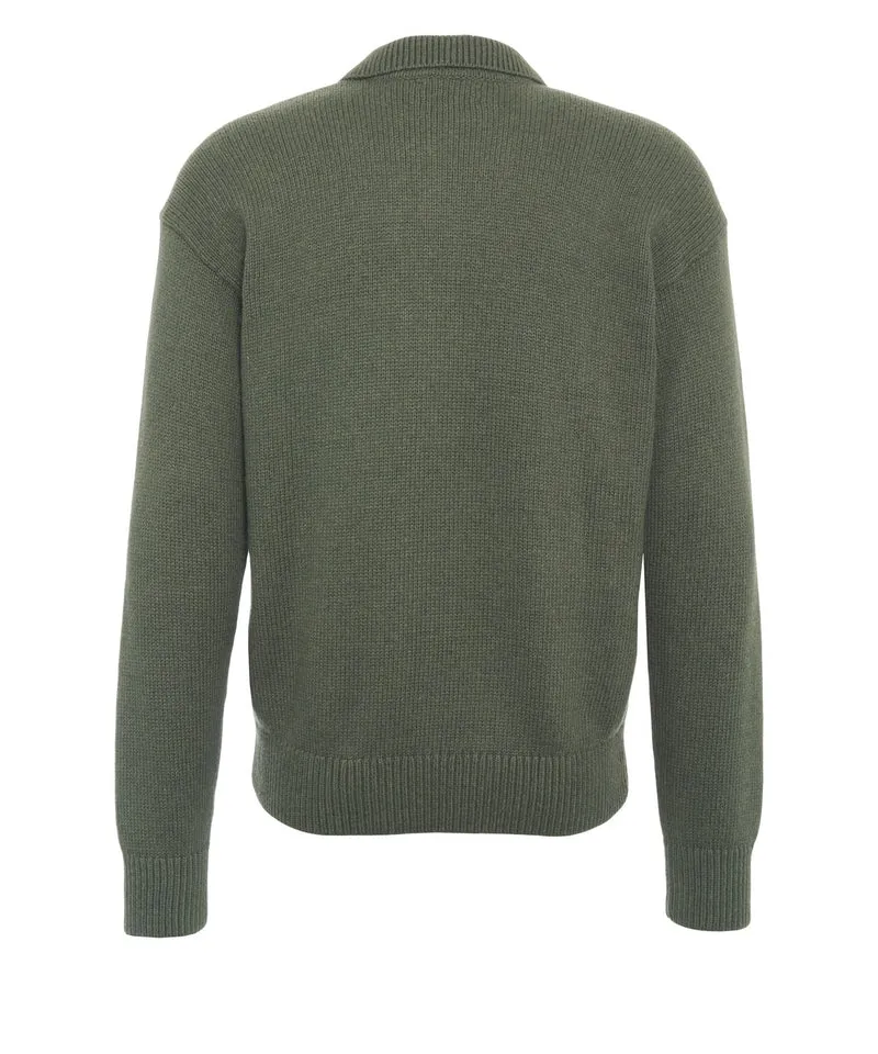 Pullover con colletto a polo