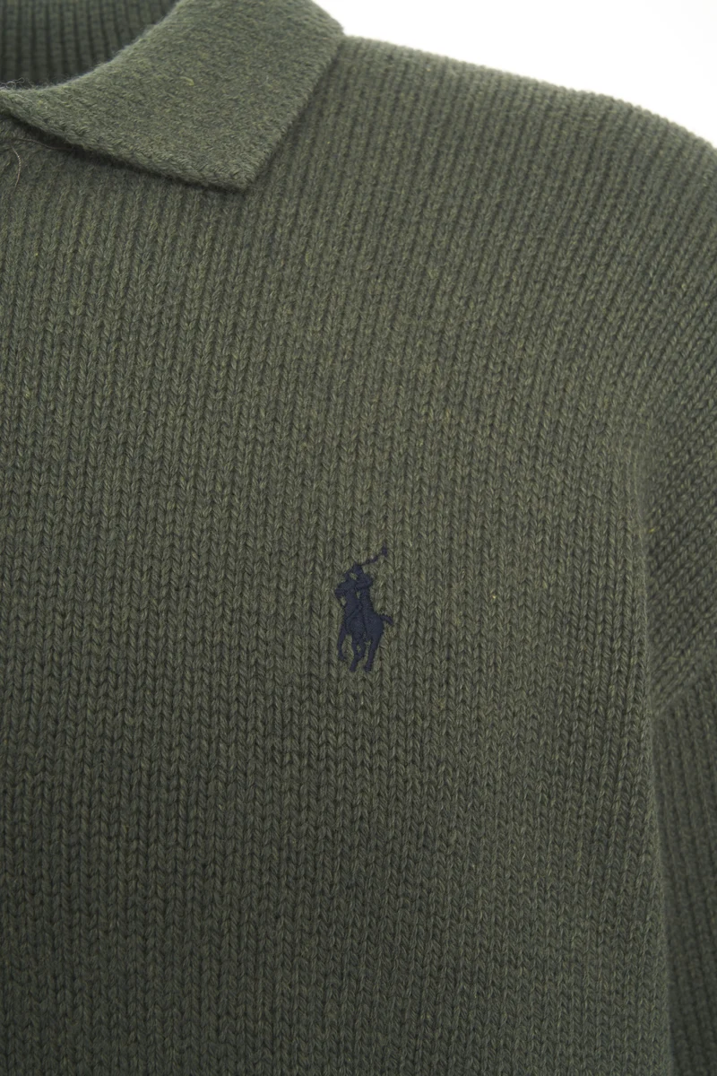 Pullover con colletto a polo