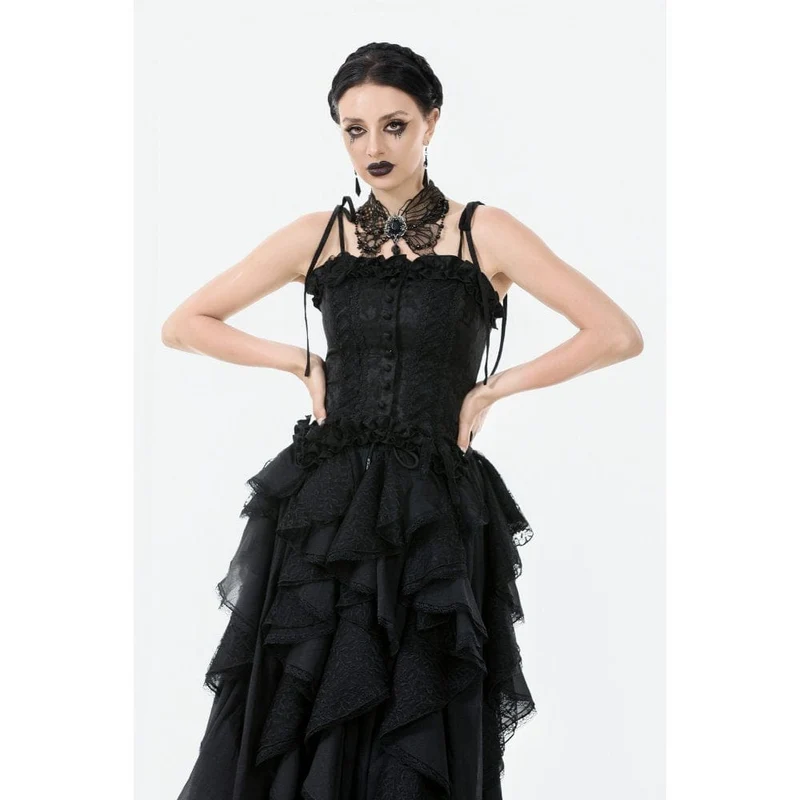 Gothic-Halsband mit Schmetterlingsspitze für Damen