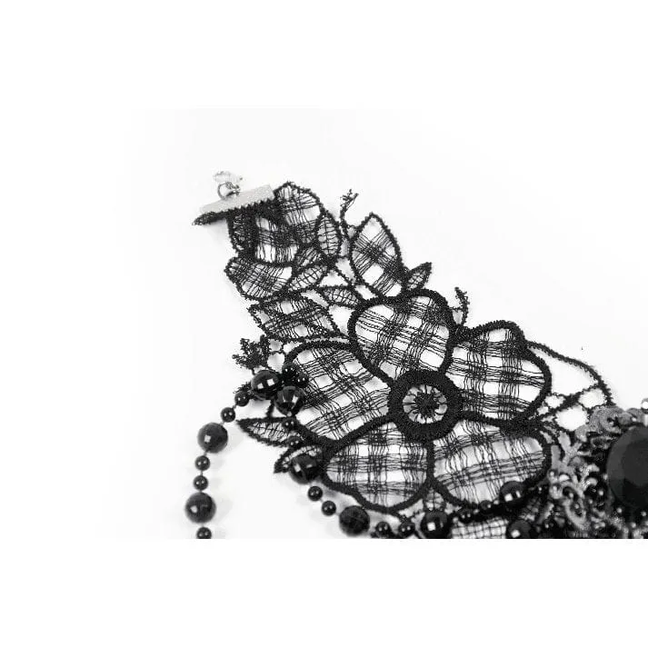 Gothic-Halsband mit Schmetterlingsspitze für Damen