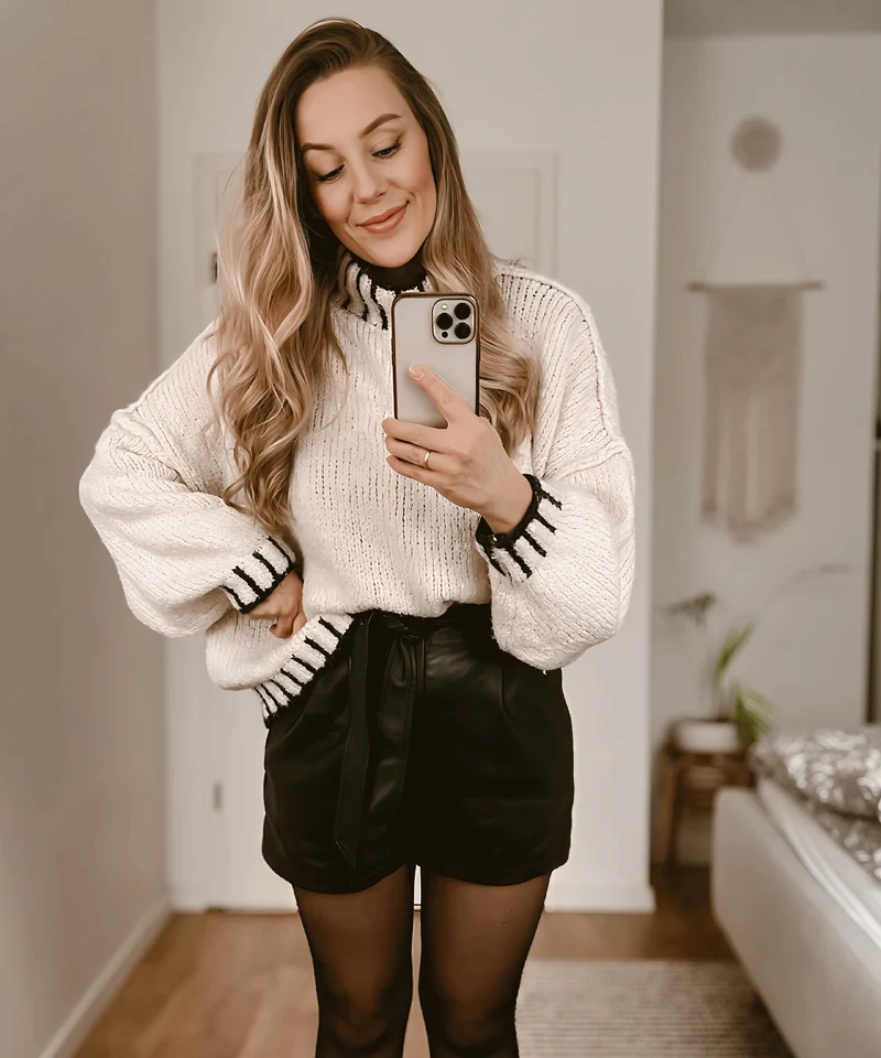 Leder Shorts Malaysia Schwarz