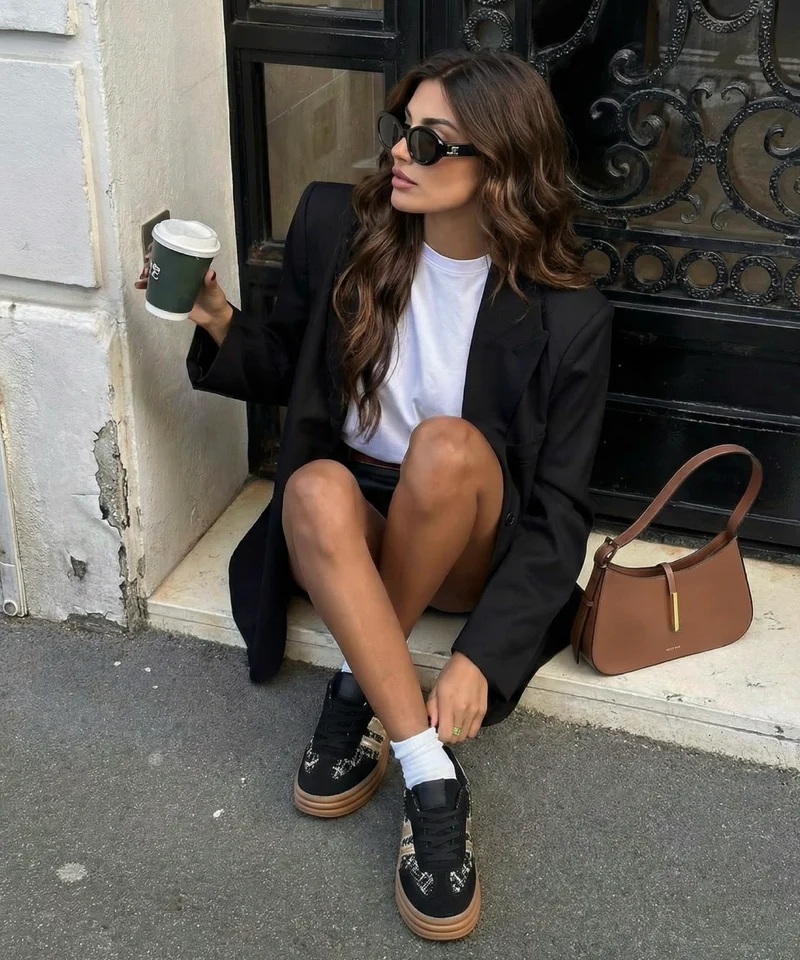 Sneaker Sonia schwarz Gold