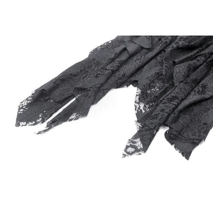 Unregelmäßiger Gothic-Spitzenrock für Damen